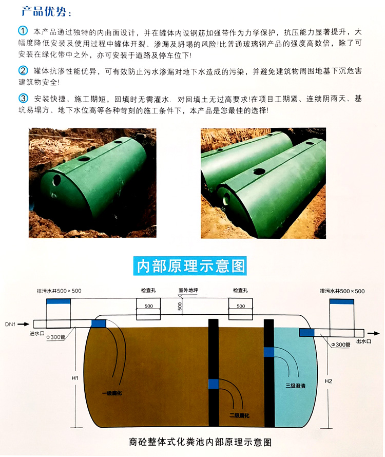 茶陵玻璃钢化粪池